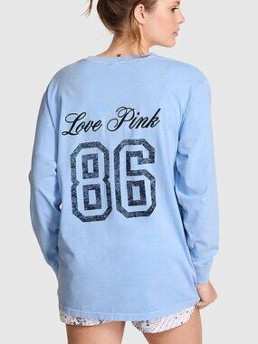 💕PINK Victoria's Secret Cotton Campus Long-Sleeve - Large - NWT